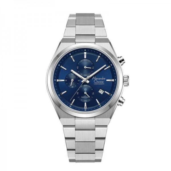 Alexandre Christie AC 8697 Silver Blue MCBSSBU Alexandre Christie AC 8697 Silver Blue MCBSSBU